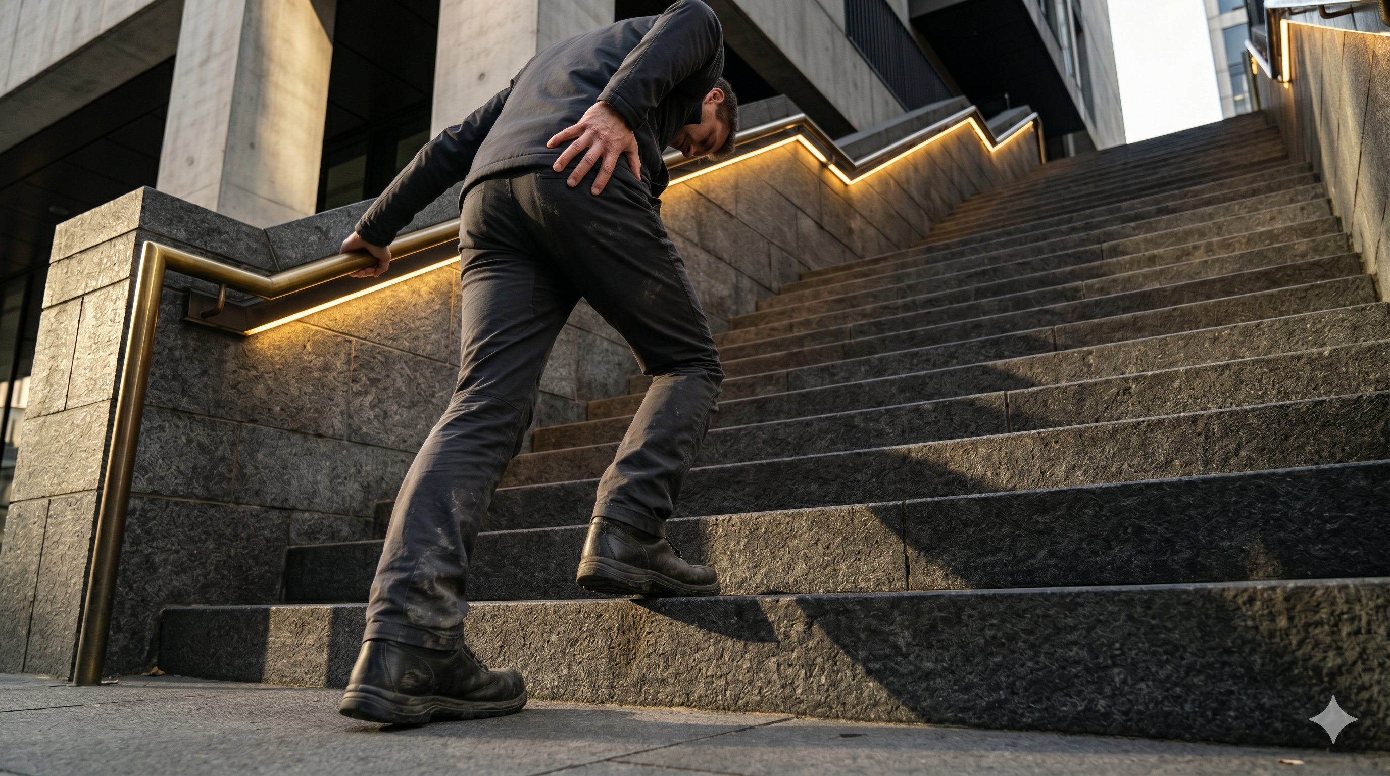 Limitación para Subir o Bajar Escaleras